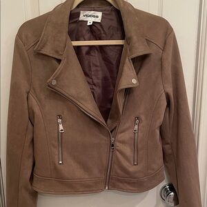 Vigoss Women's Brown Leather Jacket